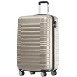 TRVLMORE Koffer & Trolleys - Handgepäck Koffer - Reisekoffer Mit Rollen - Handgepäck Trolley 55x40x20, Hartschalenkoffer Klein, Koffer Handgepäck 55x40x20 Leicht, Trolley Handgepäck, Suitcase, Schwarz