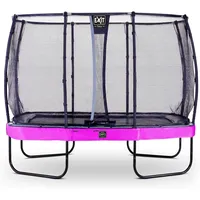 EXIT TOYS EXIT Elegant Premium Trampolin 214x366cm mit Deluxe Sicherheitsnetz - lila