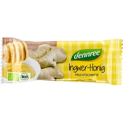 dennree Fruchtschnitte Ingwer-Honig bio
