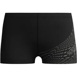 SPEEDO Kinder Badehose Boys Medley Logo Aquashort, Black/USA Charcoal, 176