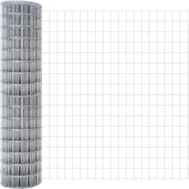 vidaXL Eurozaun 1,2 x 10 m Feuerverzinktes Eisen