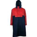 PRO-X ELEMENTS Regenponcho DAVOS Wasserdicht blau|rot XS/S