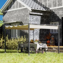 Outsunny Pergola 3 x 3 m Beige