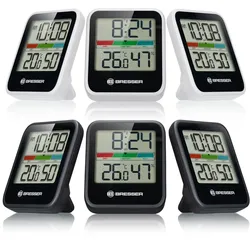 BRESSER Climate Monitor Thermo-Hygrometer DCF 3er-Set Farbe: weiss