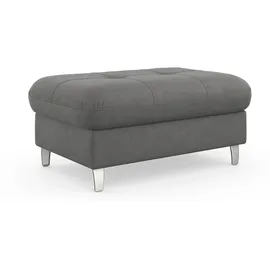 sit&more Hocker Marano mit Stauraum 102 x 43 x 67 cm Grau