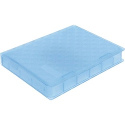LogiLink HDD-Box für externe 2.5″ Festplatten, blau Schutzbox, trop- und wasserrestistent, verschließbar, SSD + Festplatte Zubehör