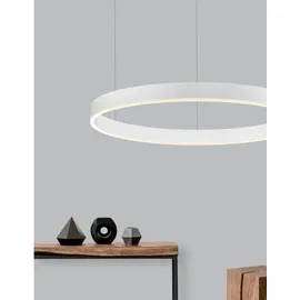 Nova Luce Motif 1-flg. Ø 80 cm rund weiß