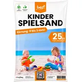 4myBaby GmbH-Spielsand 25 kg | Sandkastensand aus feinem Quarzsand | Gewaschen, Keimfrei & Staubarm | Spielsand für Kinder | Quarzsand für Sandkasten, Garten, Spielplatz & Dekoration (50 kg)
