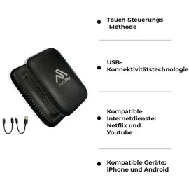 autosky Wireless CarPlay & Android Auto AI Box Lite – Für Fahrzeuge mit Wired CarPlay – Kabellos CarPlay & Android Auto – Mit Netflix & YouTube – Hotspot erforderlich – Plug & Play