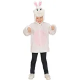 Widmann - Kinderkostüm Hase aus Plüsch, Jacke mit Kapuze und Maske, Karneval, Mottoparty