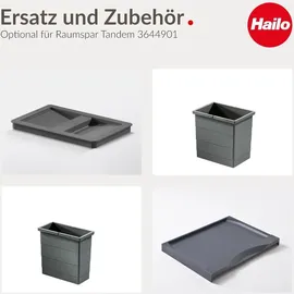 HAILO Abfallsammler 18 l Dunkelgrau