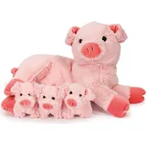 COZY NOXXIEZ Noxxiez Ferkel mit Mama 30 cm Rosa
