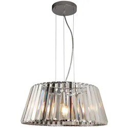 Tiara 5Flammiger Pendelleuchte, Chrom Mit Kristallglas Chrome / Clear plattiert