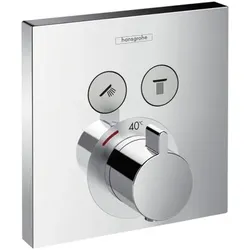 Fertigmontageset Thermostat ShowerSelect mit Umstellung - chrom