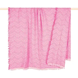 PAD Waffle Kuscheldecke 130 x 170 cm Pink