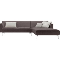 hülsta sofa Ecksofa hs.446, in minimalistischer, schwereloser Optik, Breite 317 cm grau|lila