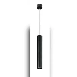 Licht-Erlebnisse Metall Hängelampe Schwarz GU10 Modern schmal