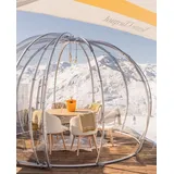 astreea Pavillon Igloo Plus Model XL rund mit UV-Polycarbonat Paneelen, Aluminium-Gestell entwickelt aus der Luft- und Raumfahrttechnik 484 cm