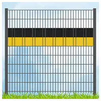 zaun|zu® Sichtschutzstreifen 200 x 15 cm Schwarz/Gelb schmutzabweisend