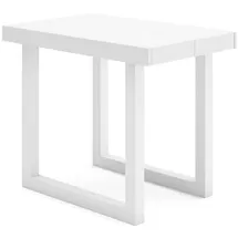 SKRAUT HOME Ausziehtisch 262 x 73 cm Eiche/Weiß