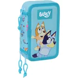 Safta Bluey Triple 36 Units Filled Pencil Case One Size