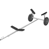 PRO PLUS Trailer Bootswagen 245-304 cm Stahl Silber