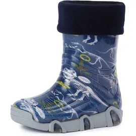 Ladeheid Gummistiefel Dinosaurier Dunkelblau 27