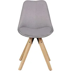 FineBuy 2er Set Esszimmerstühle Retro Stuhl Küchenstühle Stoff Stühle