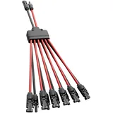 KNMIPJD Solarpanel-Anschlusskabel Solar-Anschlusskabel Y Zweig Parallelverbinder 6mm21500V 2 bis 12 Splitter Solar-Panel-Steckverbinder Verlängerungskabel Solarkabel Stecker(1 Artikel,2 bis 12)