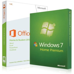 Windows 7 Home Premium + Office 2013 Home & Student