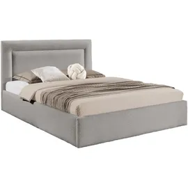 Mirjan24 Polsterbett Hellgrau, Textil, Rechteckig, 140x200 cm, Schlafzimmer, Betten, Polsterbetten