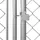 vidaXL Hundezwinger 7,6 x 3,8 x 2,3 m Stahl Grau
