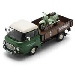 Barkas B1000 mit Simson Schwalbe „Simson Service“ Modell von Schuco 1:43