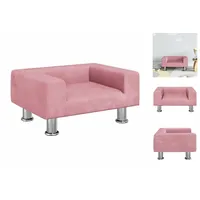 vidaXL Kindersofa Rosa 50x40x26,5 cm Samt