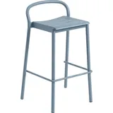 Muuto Linear Steel Barhocker 75 cm, pale blue