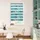 Lichtblick Duo Rollo / Doppelrollo Klemmfix 70 x 150 cm aqua floral/blau