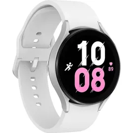 Samsung Galaxy Watch5 Silver 44 mm BT Sport Band White