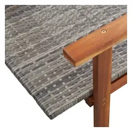 vidaXL Sonnenliege 200 x 55 x 56 cm grau