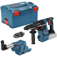 Bosch Professional GBH 18V-26 F Akku-Bohr-/Meißelhammer solo inkl. L-Boxx + Absaugeinheit (061191000K)