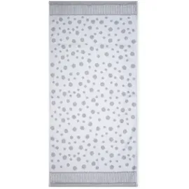 Ross Punkte, allover Kinderhandtuch 50 x 100 cm silber/weiß