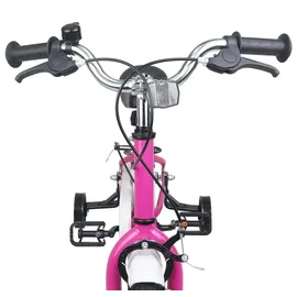 vidaXL Kinderfahrrad 16 Zoll pink/weiß