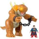 Imaginext Superman Imaginext Actionfigur 7,6 cm und Monster 25 cm, mehrfarbig