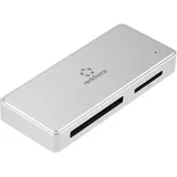 Renkforce RF-PCR-400 Externer Speicherkartenleser / Hub USB-C® (USB 3.2 Gen 1), USB-A Silber
