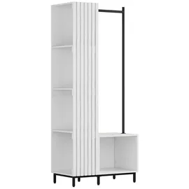 Vicco Zinto Garderobe 80 x 45 x 187 cm Weiß