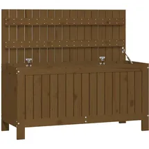 furnicato Gartentruhe 108 x 42,5 x 54 cm Honigbraun