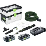 Festool CTLC SYS Akku Absaugmobil 36 V ( 2x 18 V ) Staubkl. L + 2x Akku 4,0 Ah + Ladegerät
