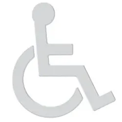 Hewi 801 Symbol Rollstuhl 801.91.03098 signalweiß, selbstklebend