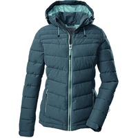 KILLTEC Damen Steppjacke mit abzippbarer Kapuze Skane WMN Quilted JCKT A, dunkel blaugrün, 48, 35615-000