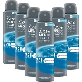 Dove Men plus Care advanced Clean Comfort Antitranspirant Spray 6 x 150 ml