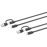 Speedlink Stream Play & Charge USB-C Kabel, 2 Stück (PS5) (SL-460101-BK)